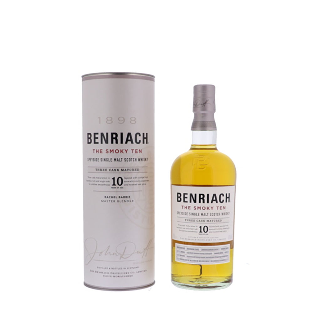 BenRiach 10 Years The Smoky Ten 46%vol. 0,7 Liter BenRiach 10 Years The Smoky Ten 46%vol. 0,7 Liter