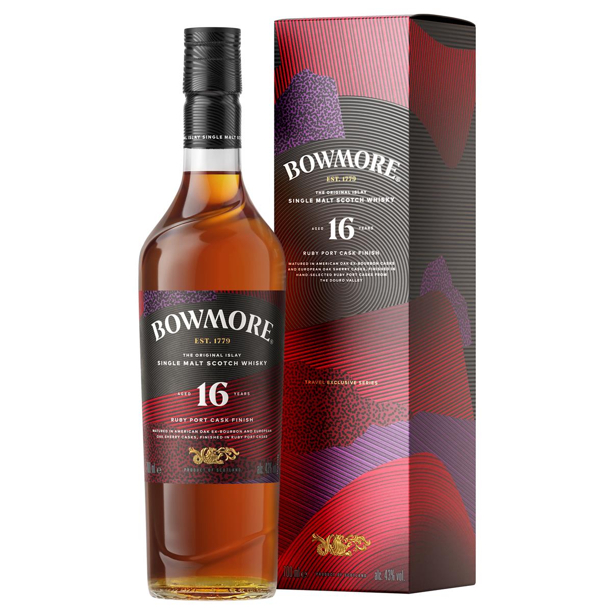 Bowmore 16 Years Appellations Collection 43%vol. 0,7 Liter Bowmore 16 Years Appellations Collection 43%vol. 0,7 Liter