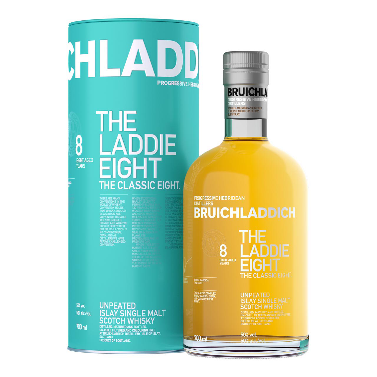 Bruichladdich The Laddie Eight 8 years old 0.7 liters 50% vol. Bruichladdich The Laddie Eight 8 years old 0.7 liters 50% vol.