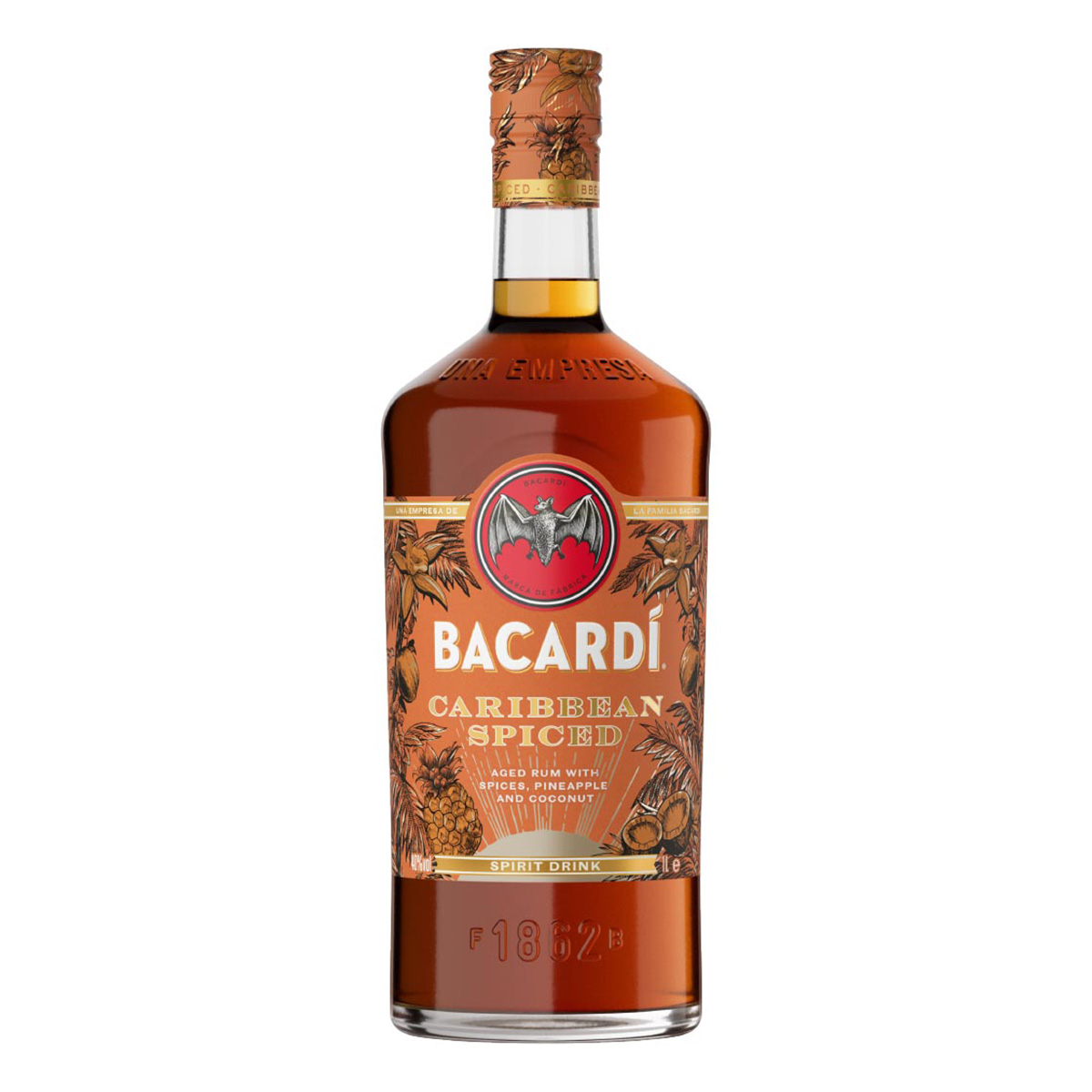 Bacardi Carribean Spiced 40%vol. 1 Liter