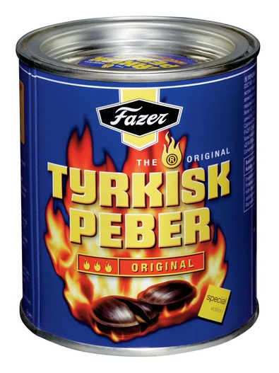 Fazer Tyrkisk Peber Lakritzbonbons Tin 375g