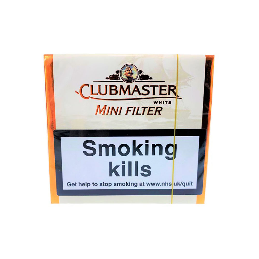 Clubmaster White Mini Filter 5x 20er cube
