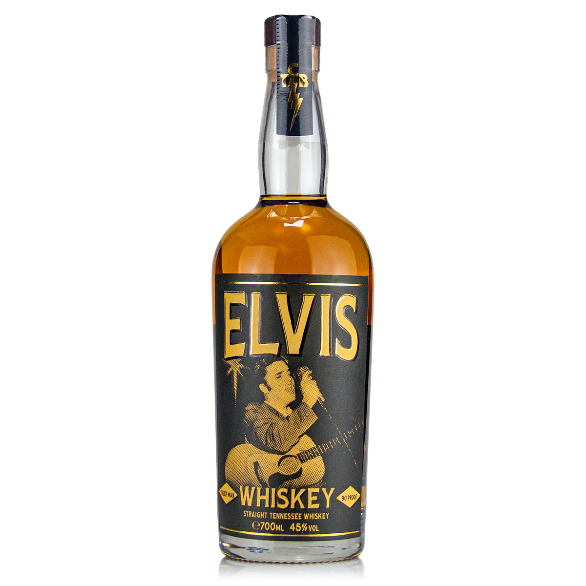 Elvis Whiskey Tiger Man Straight Tennessee 45%vol. 0,7 Liter