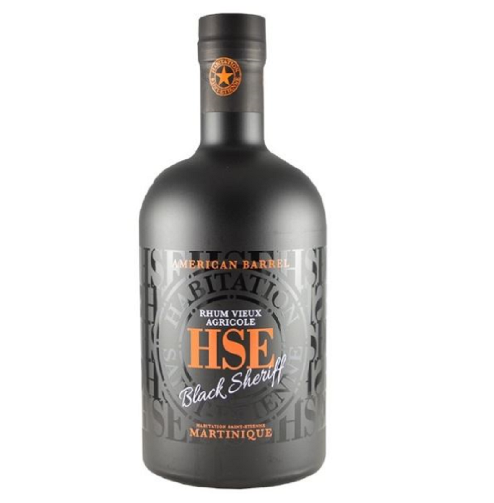 HSE Rhum Vieux Agricole Black Shériff American Barrel 40vol. 0.7 Liter HSE Rhum Vieux Agricole Black Shériff American Barrel 40vol. 0.7 Liter