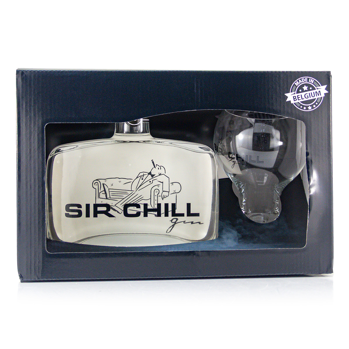 SIR CHILL + Glas Premium Dry Gin 37,5%vol. 0,5 Liter