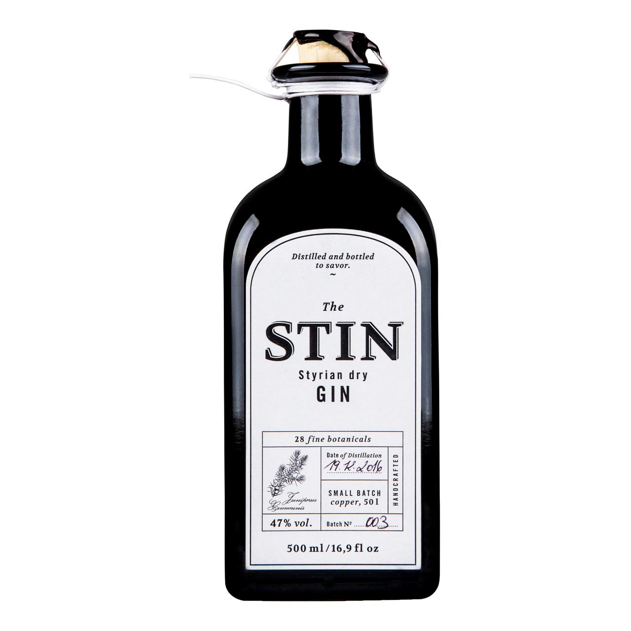 The STIN Styrian Dry Gin 0,5 Liter 47%vol. The STIN Styrian Dry Gin 0,5 Liter 47%vol.