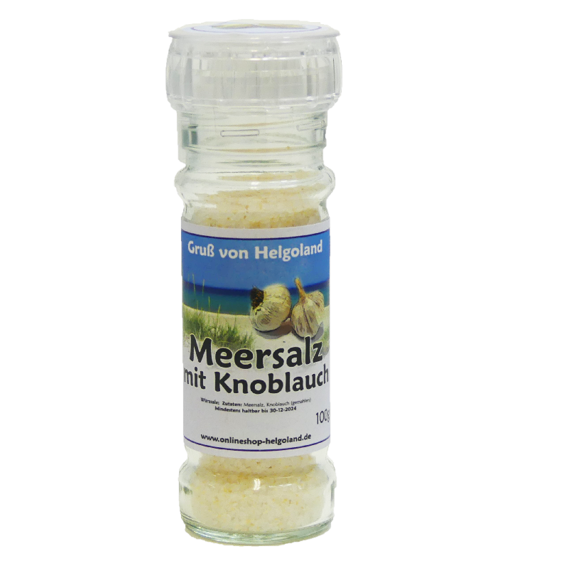 Gewürzmühle Meersalz mit  Knoblauch 100g Gewürzmühle Meersalz mit  Knoblauch 100g