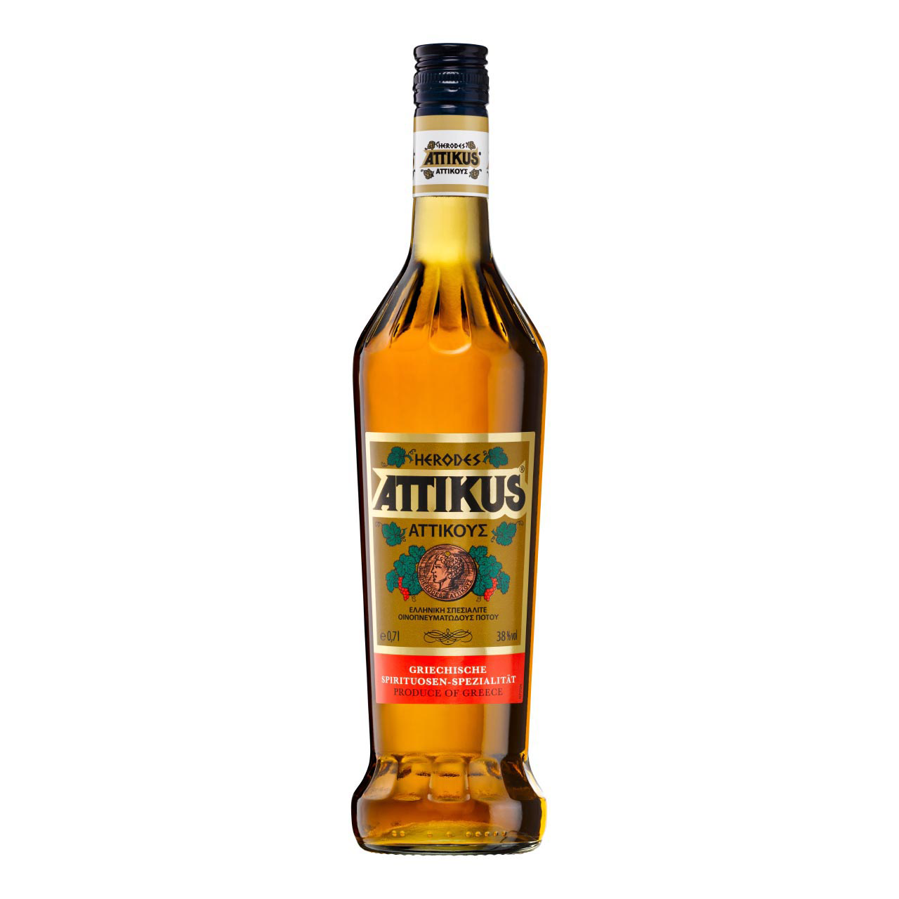 Attikus Brandy 0,7 Liter 38%vol. Attikus Brandy 0,7 Liter 38%vol.