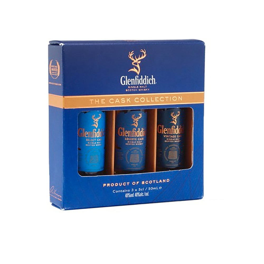 Glenfiddich Cask Collection Set 40% vol. 3x 0.05 liters Glenfiddich Cask Collection Set 40% vol. 3x 0.05 liters