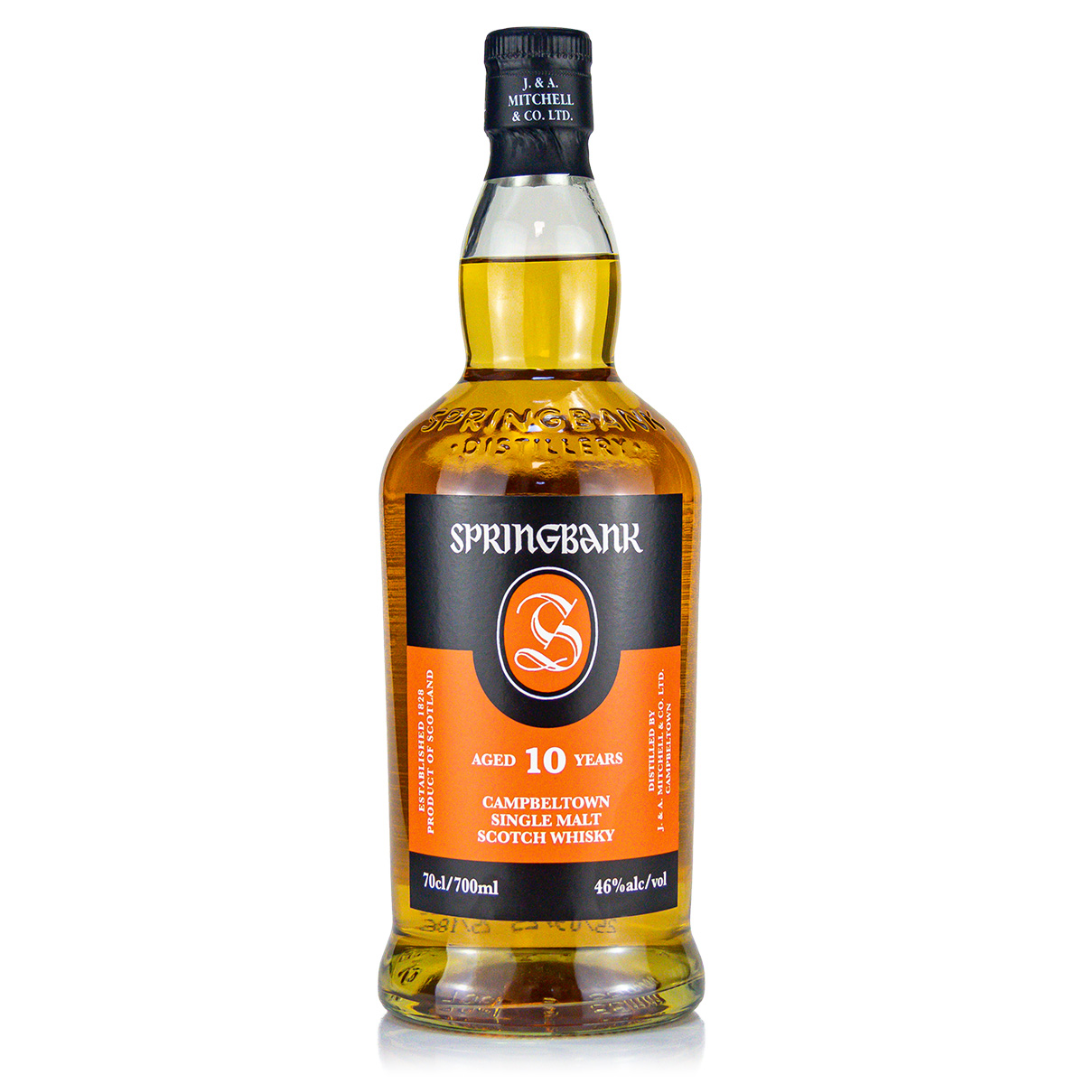 Springbank 10 Year Old Single Malt Scotch Whisky 46% 0.7 Litre
