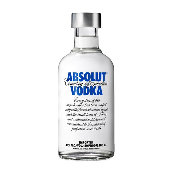 Absolut Blue Vodka 40%vol. 0,2 Liter