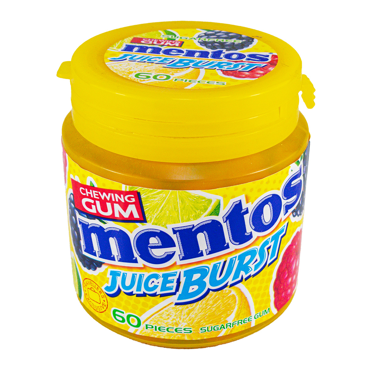 Mentos Kaugummi Juice Burst Yellow zuckerfrei 120g