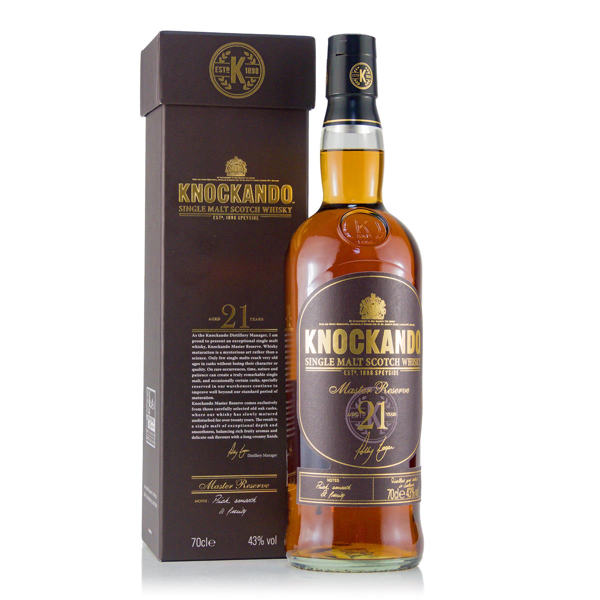 Knockando 21 Years  Master Reserve 0.7 liters 43% vol. Knockando 21 Years  Master Reserve 0.7 liters 43% vol.