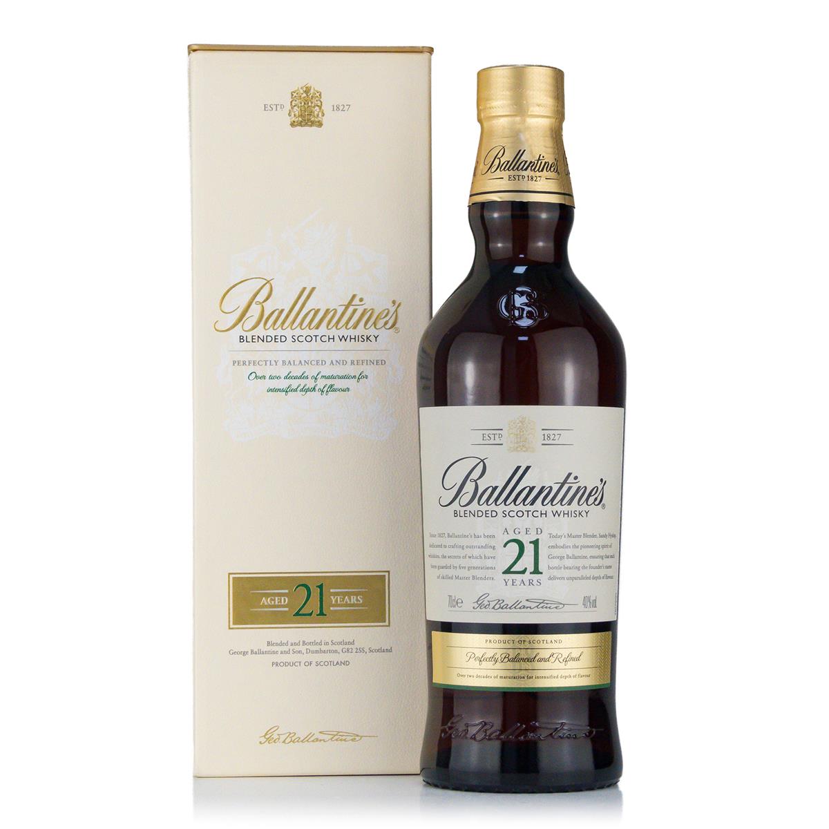 Ballantines 21 Years 0,7 Liter 40%vol. Ballantines 21 Years 0,7 Liter 40%vol.