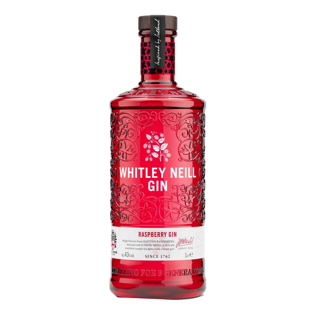 Whitley Neill Rasperry Gin 1 Liter 43%vol. Whitley Neill Rasperry Gin 1 Liter 43%vol.