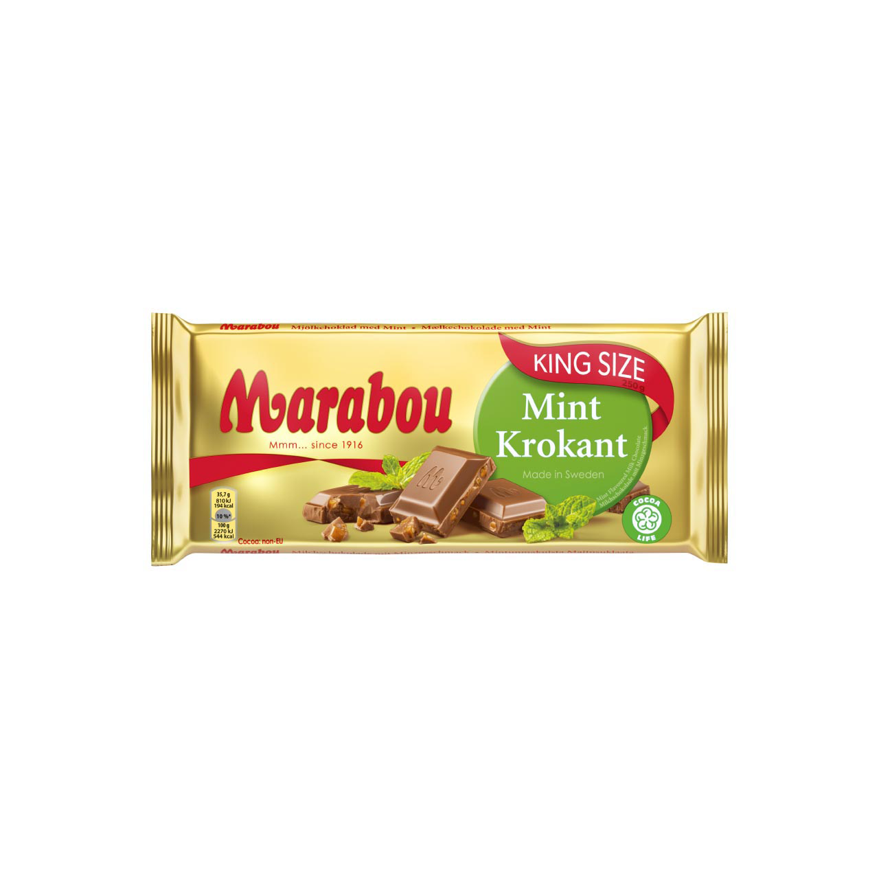 Marabou Crispy Mint 220g