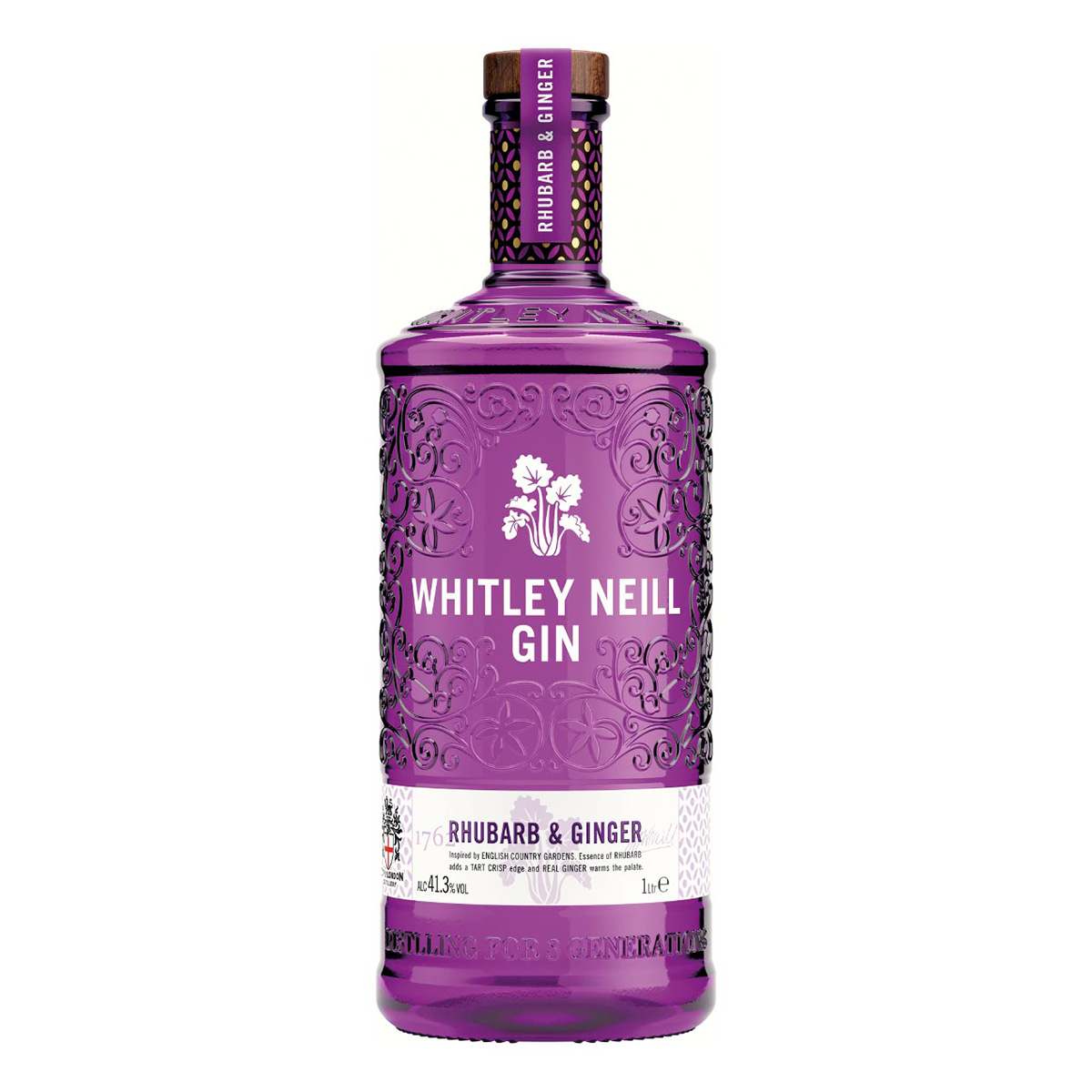 Whitley Neill Rhubarb & Ginger Gin 1 Liter 41,3%vol.
