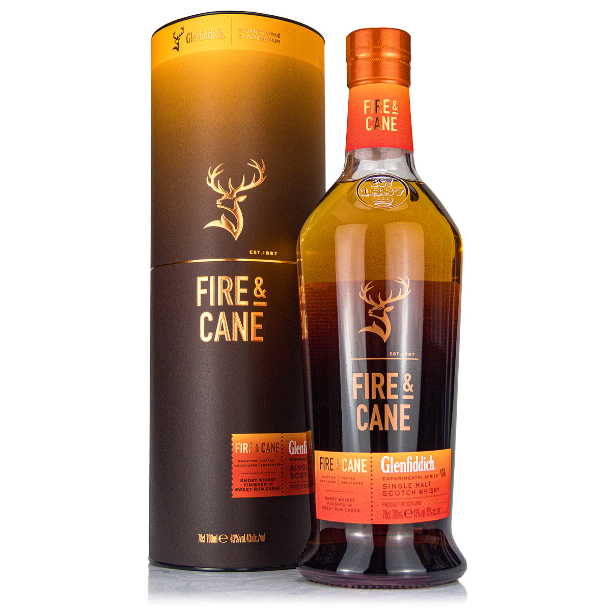 Glenfiddich Fire & Cane 0.7 liters 43% vol.
