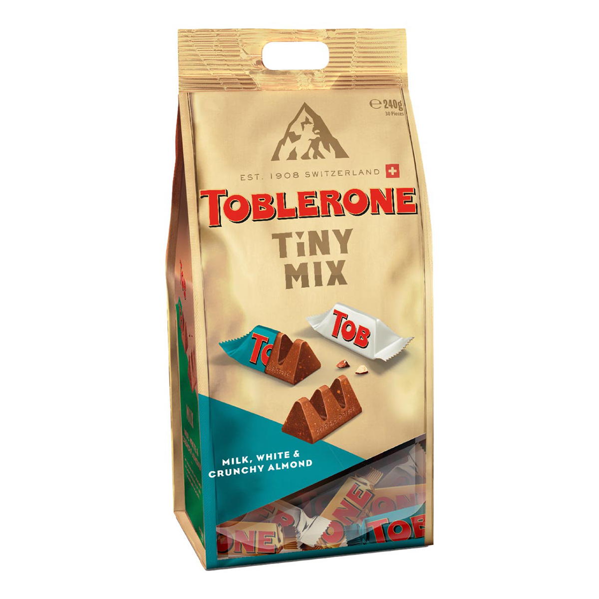 Toblerone Tiny Crunchy Almond  MIX Bag 240g
