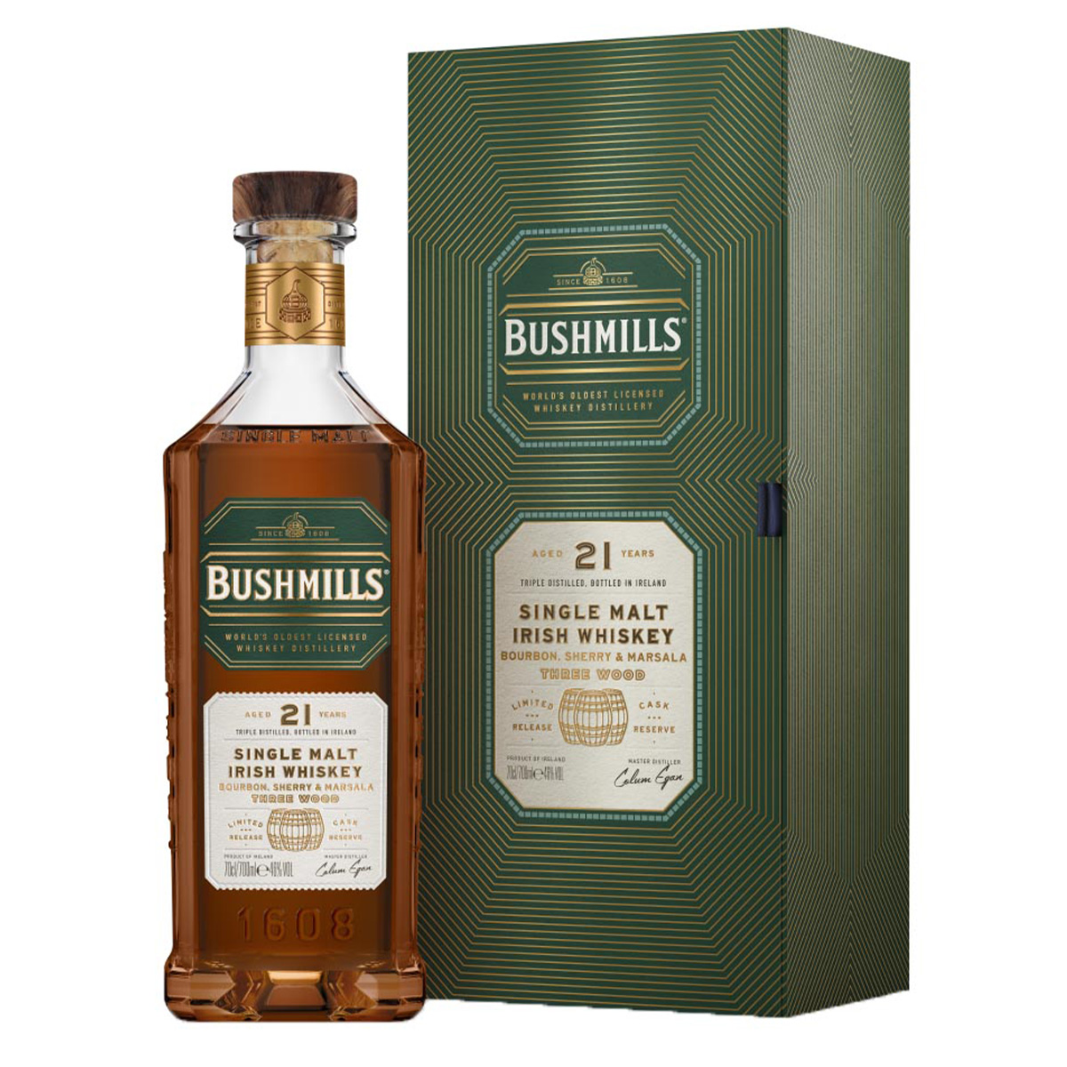 Bushmills 21 Years Single Malt Irish 46%vol. 0.7Liter