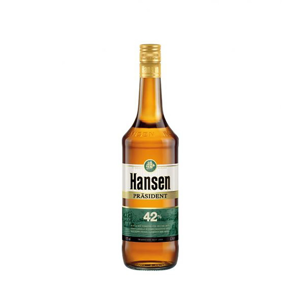 Hansen Präsident 0,7 Liter 42%vol. Hansen Präsident 0,7 Liter 42%vol.