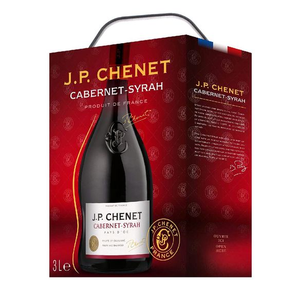 J.P. Chenet Cabernet Syrah trocken Rot (Bag in Box) 3 Liter 13%vol.