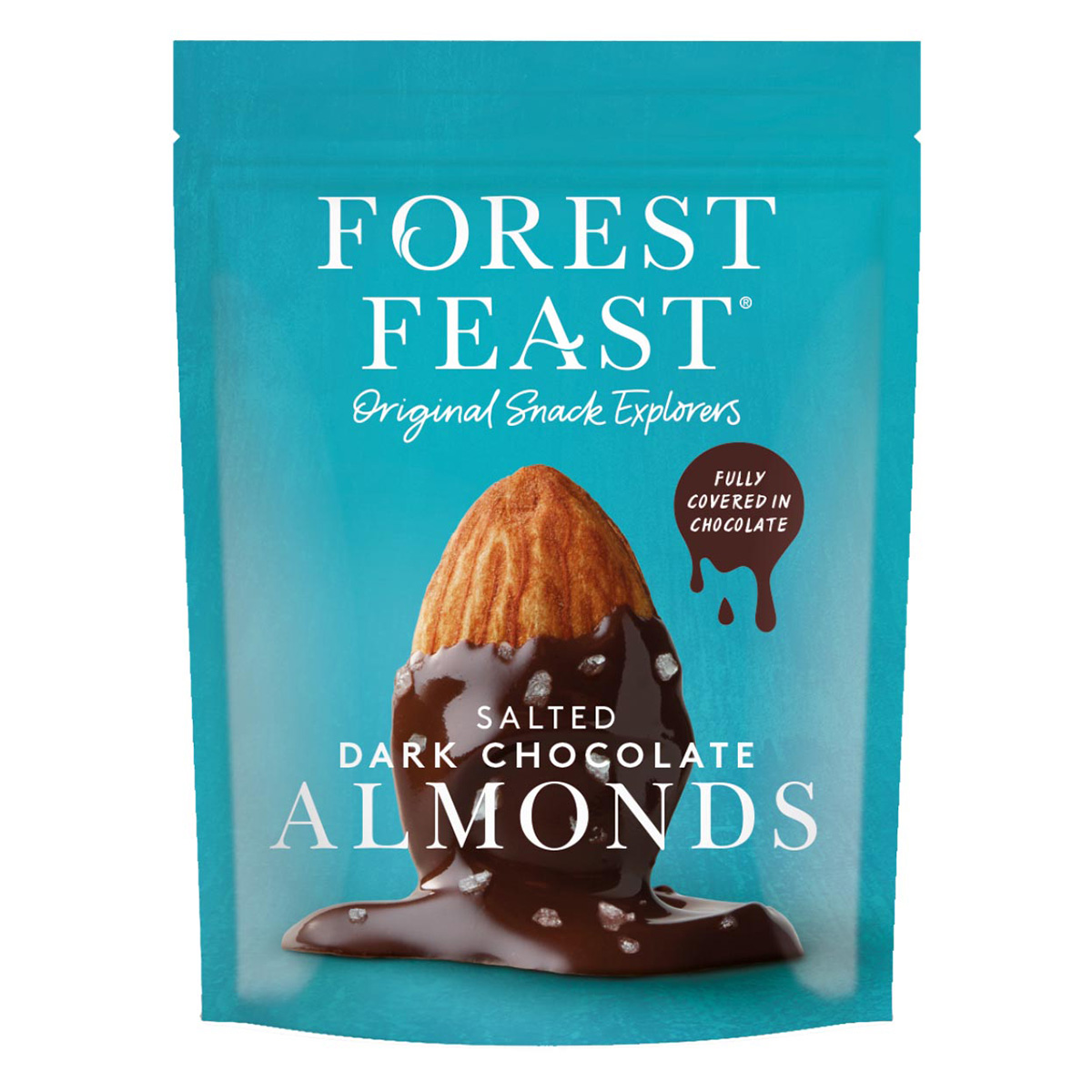 Forest Feast Dark Chocolate Salted Almonds 120g