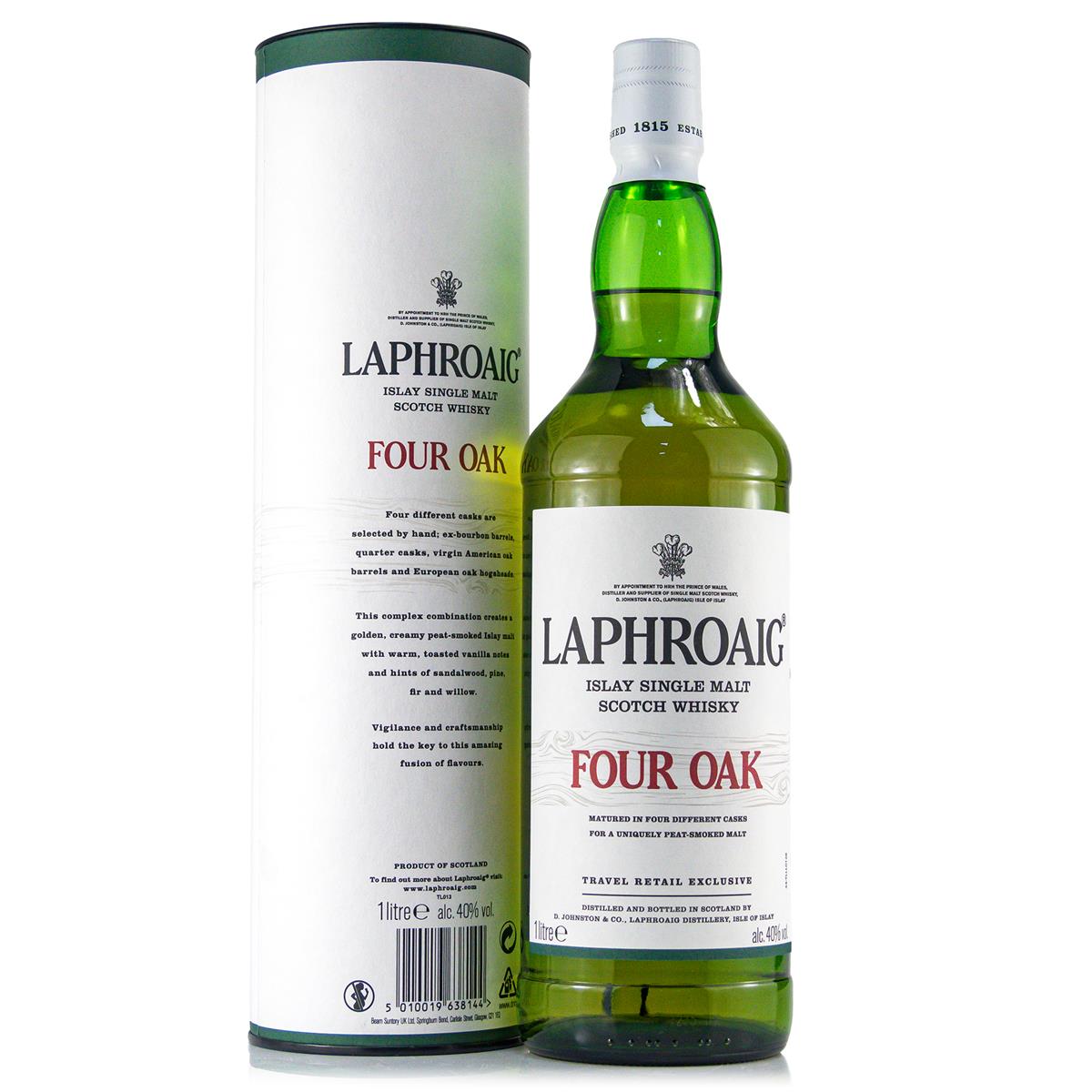 Laphroaig Four Oak 1 liter 40% vol. Laphroaig Four Oak 1 liter 40% vol.