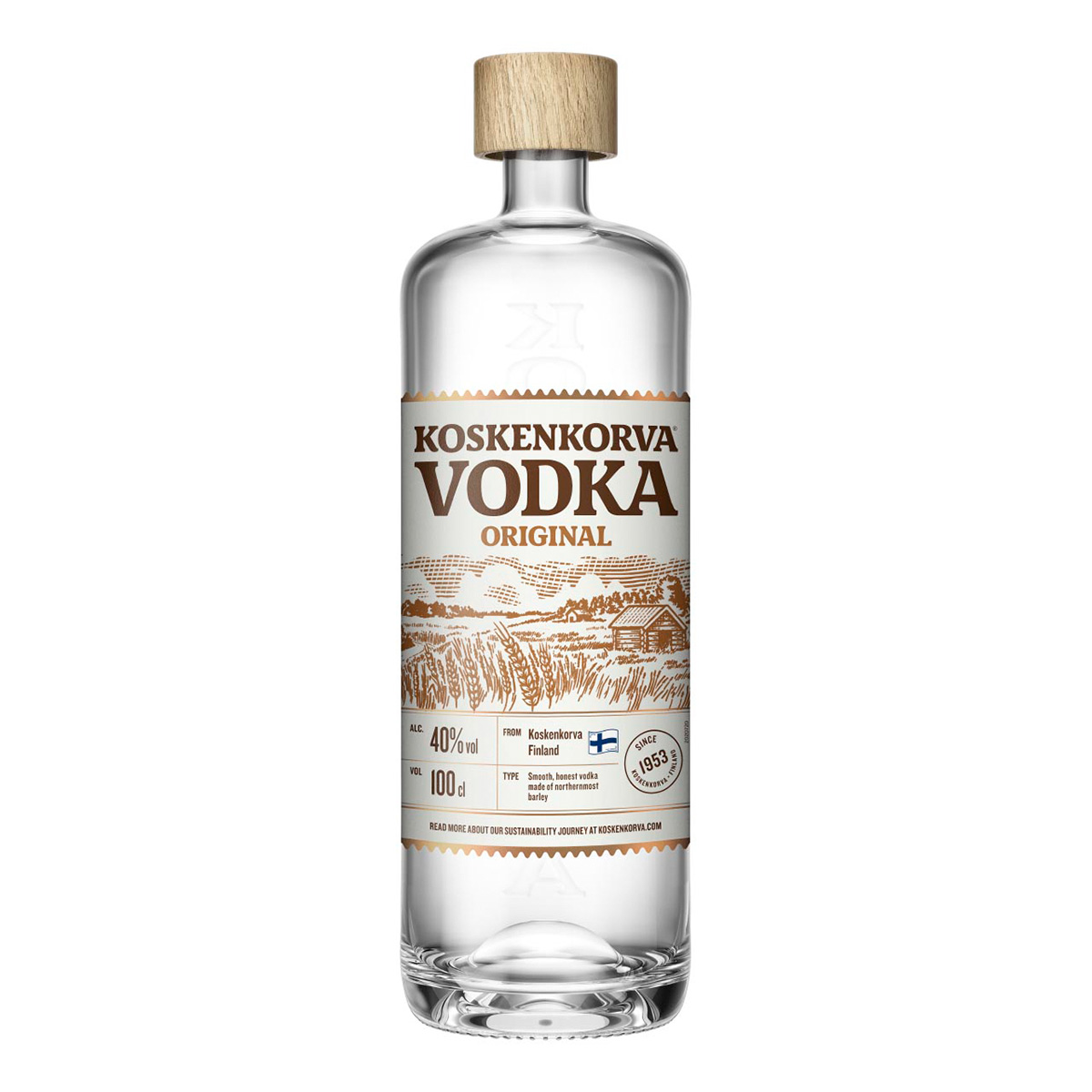 Koskenkorva Vodka 40%vol. 1 Liter