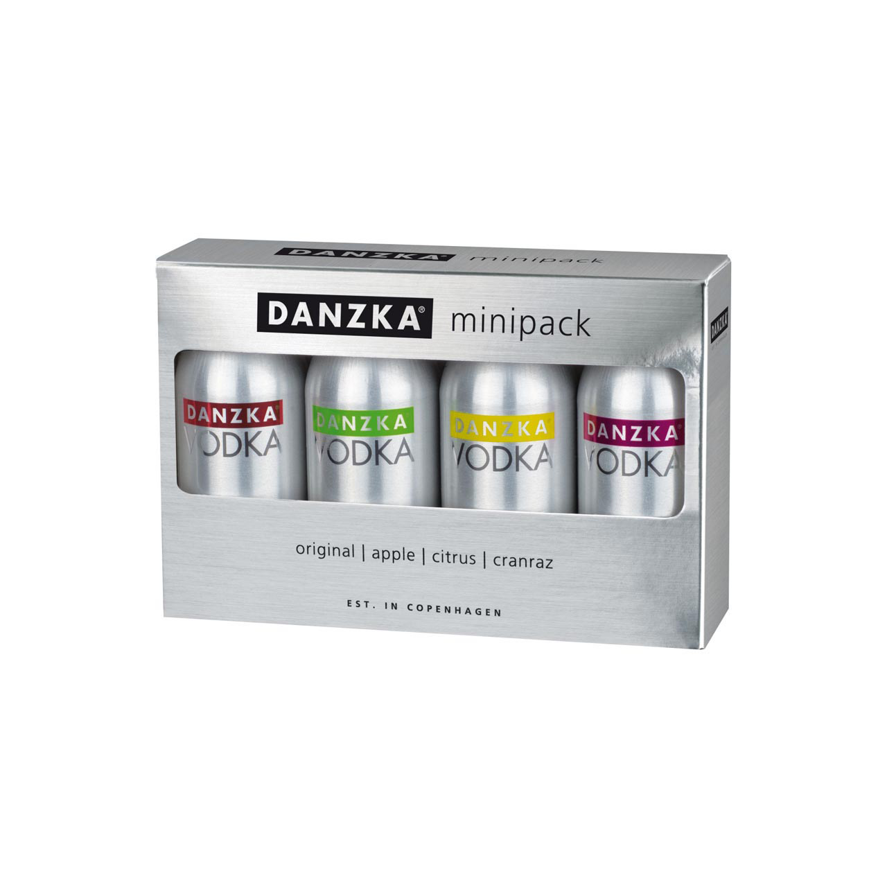Danzka Wodka Miniset 4x0,05 Liter 40%vol. Danzka Wodka Miniset 4x0,05 Liter 40%vol.