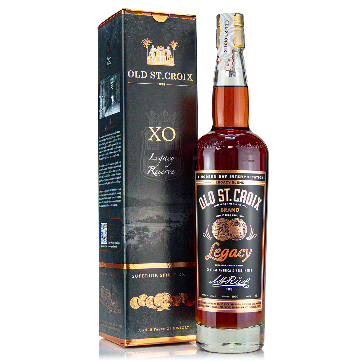 Old St. Croix XO Reserve Legacy Rum Based Spirit 42% 0.7 Litre