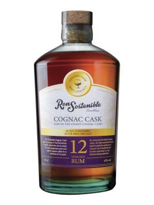 Ron Sostenible 12 Years Cognac Cask 43%. 0,7 Liter