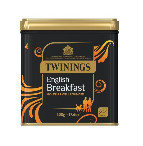 Twinings English Breakfast Bright in Can 500g Twinings English Breakfast Bright in Can 500g