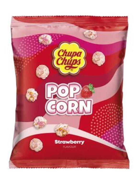 Chupa Chups Popcorn mit Erdbeere 135g