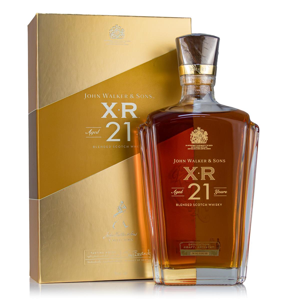 Johnnie Walker XR 21 years 0,75 liter 40% vol. Johnnie Walker XR 21 years 0,75 liter 40% vol.