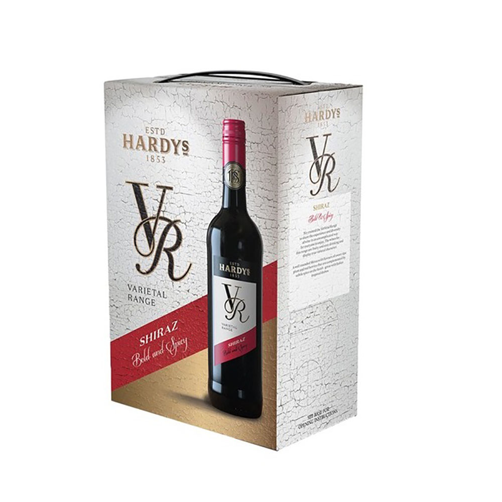 Hardy's Shiraz trocken red (Bag in Box) 3 Liter 13%vol. Hardy's Shiraz trocken red (Bag in Box) 3 Liter 13%vol.
