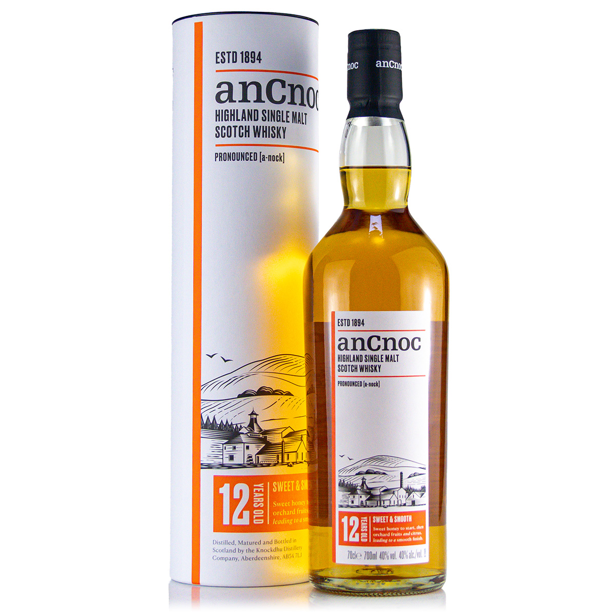 AnCnoc 12 Jahre Single Malt 40%vol. 0,7 Liter