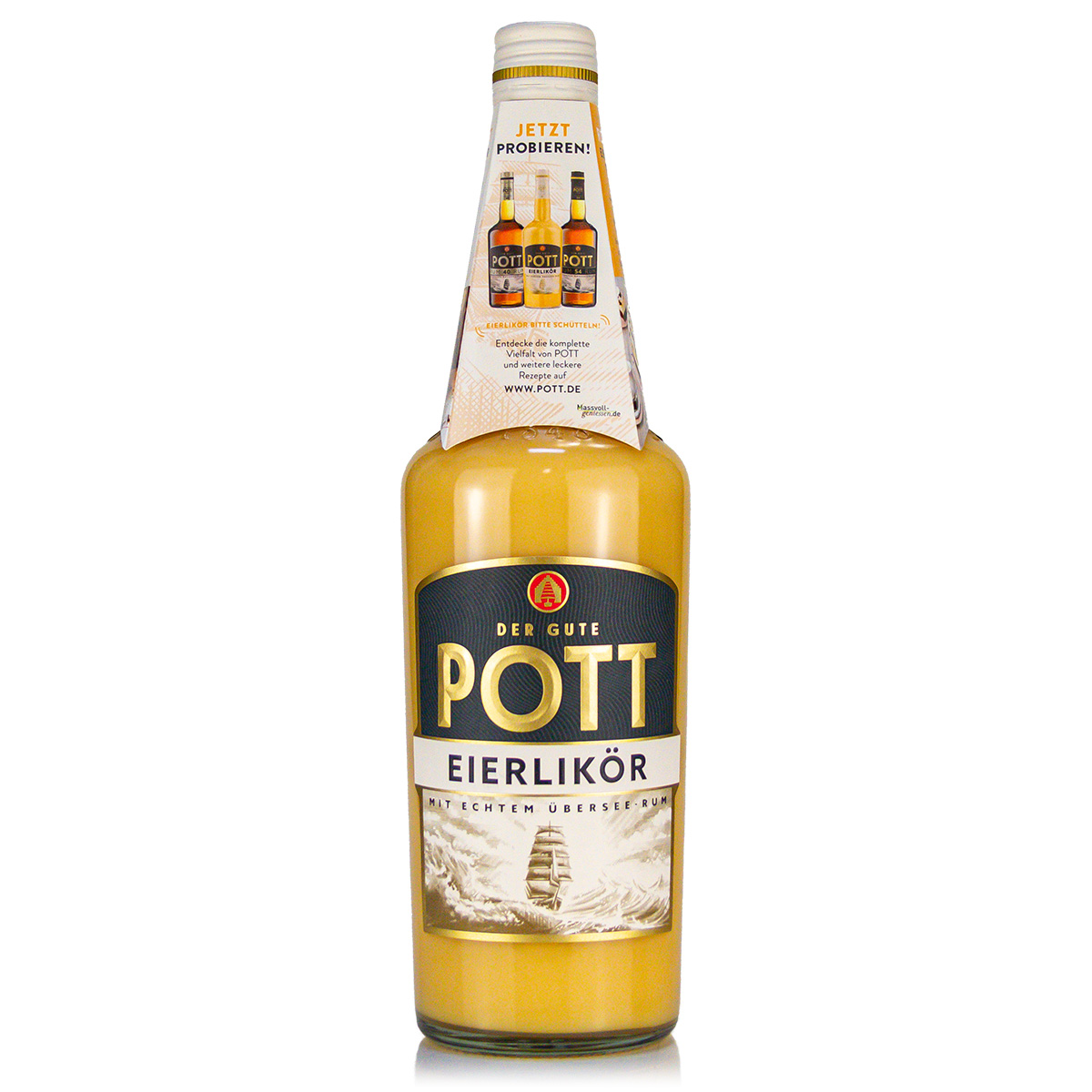 Pott Eierlikör mit Rum 16%vol. 0,7 Liter