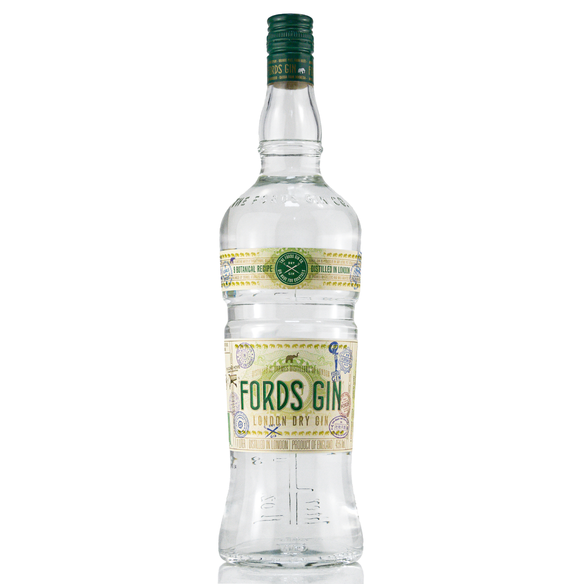 Ford's London Dry Gin 45%vol. 1 Liter Ford's London Dry Gin 45%vol. 1 Liter