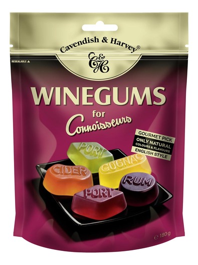 Cavendish & Harvey English Winegums for Connoisseurs 180g Cavendish & Harvey English Winegums for Connoisseurs 180g