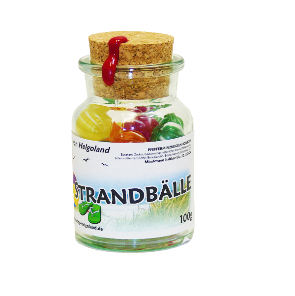 Helgoländer "Strandbälle" Peppermint candies 100g Helgoländer "Strandbälle" Peppermint candies 100g