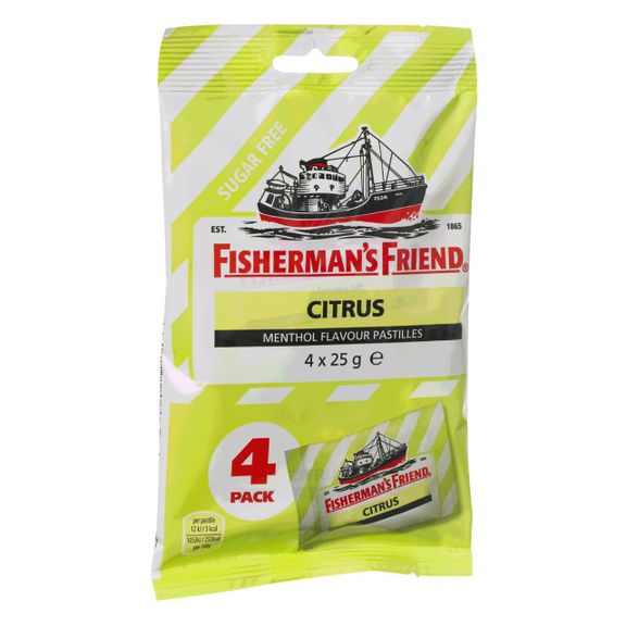 Fishermans Friend Citrus 4 x 25g