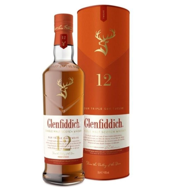 Glenfiddich 12 Years Triple Oak 40%vol.  0,7 Liter Glenfiddich 12 Years Triple Oak 40%vol.  0,7 Liter