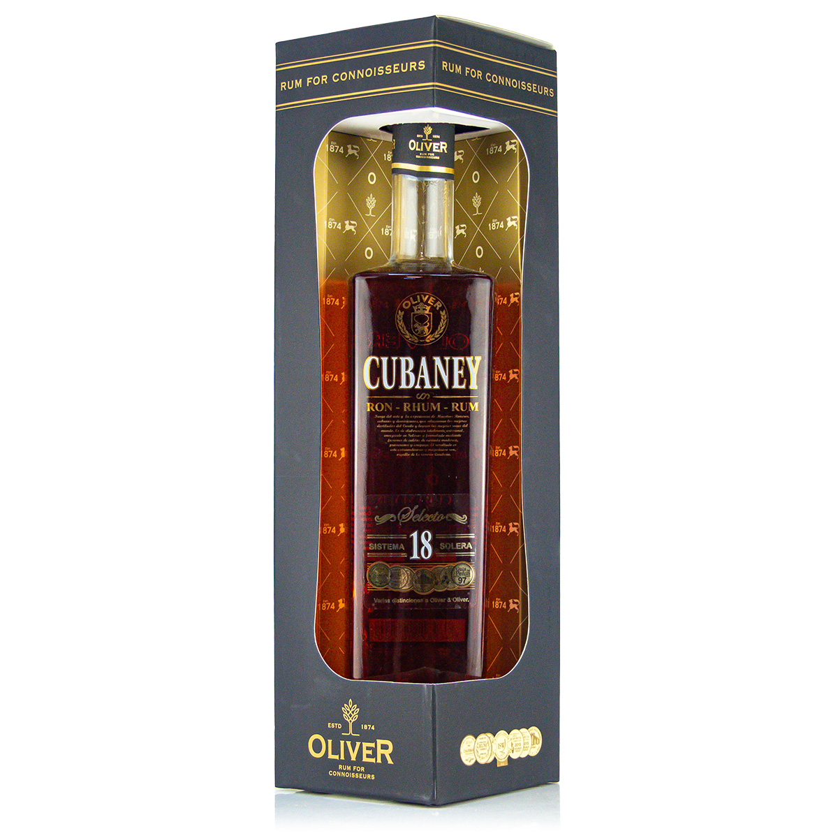 Cubaney 18 Year Old Selecto Solera Rum 38% 0.7 Litre