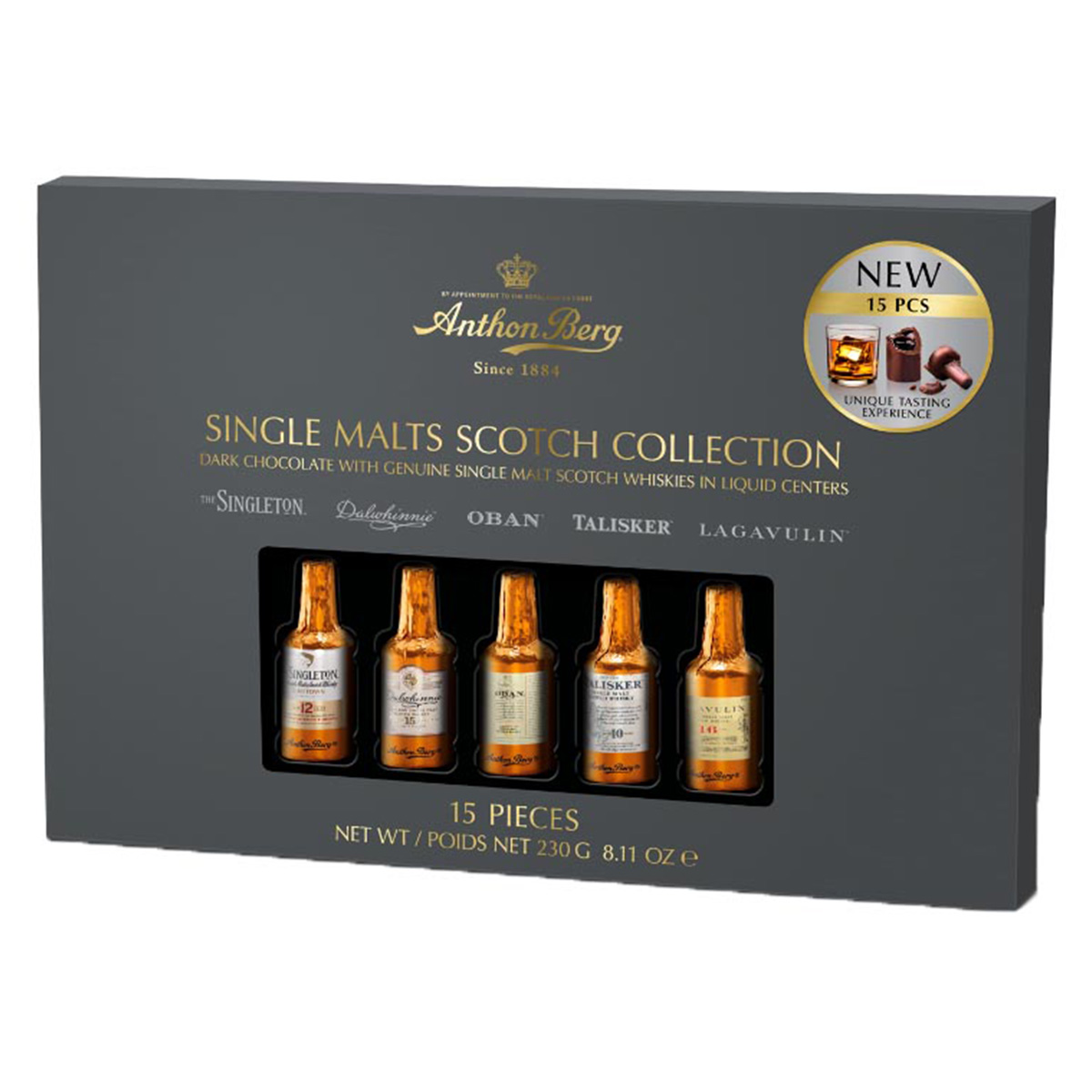 Anthon Berg Chocolate Liqueur Single Malts 230g