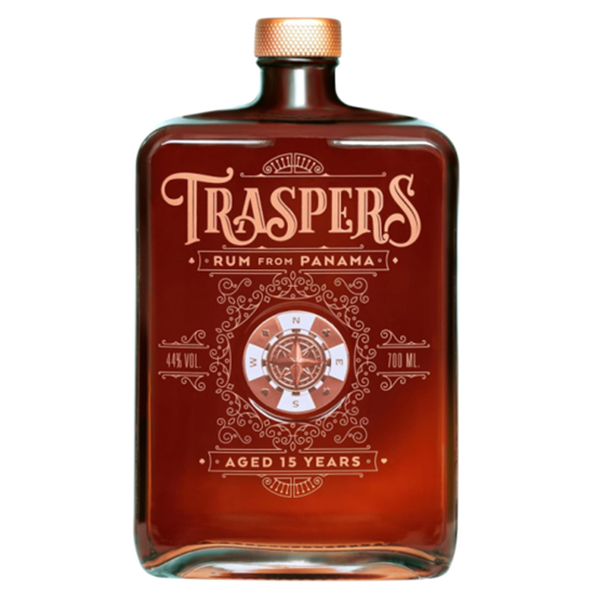 Traspers 15 Years Rum 44%vol. 0,7 Liter