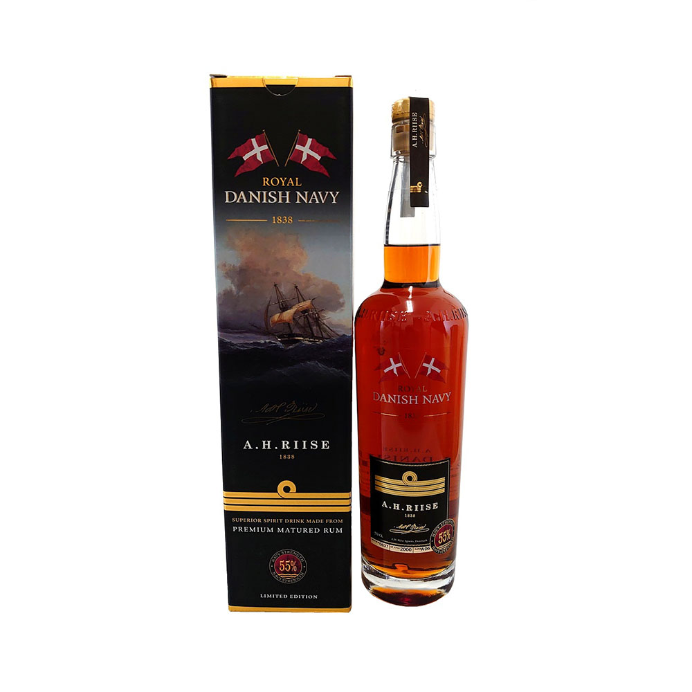 A.H.Riise Royal Danish Navy Strength Rum 0,7 Liter 55%vol. A.H.Riise Royal Danish Navy Strength Rum 0,7 Liter 55%vol.