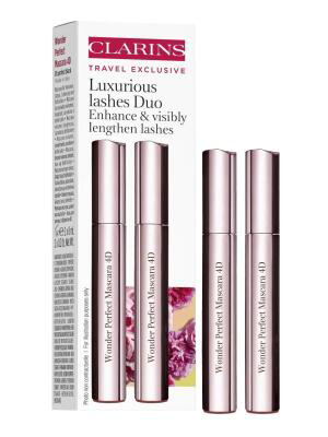 Clarins 2x Duo Set Wonder Perfect 4D Mascara N° 1 Black 8ml Clarins 2x Duo Set Wonder Perfect 4D Mascara N° 1 Black 8ml