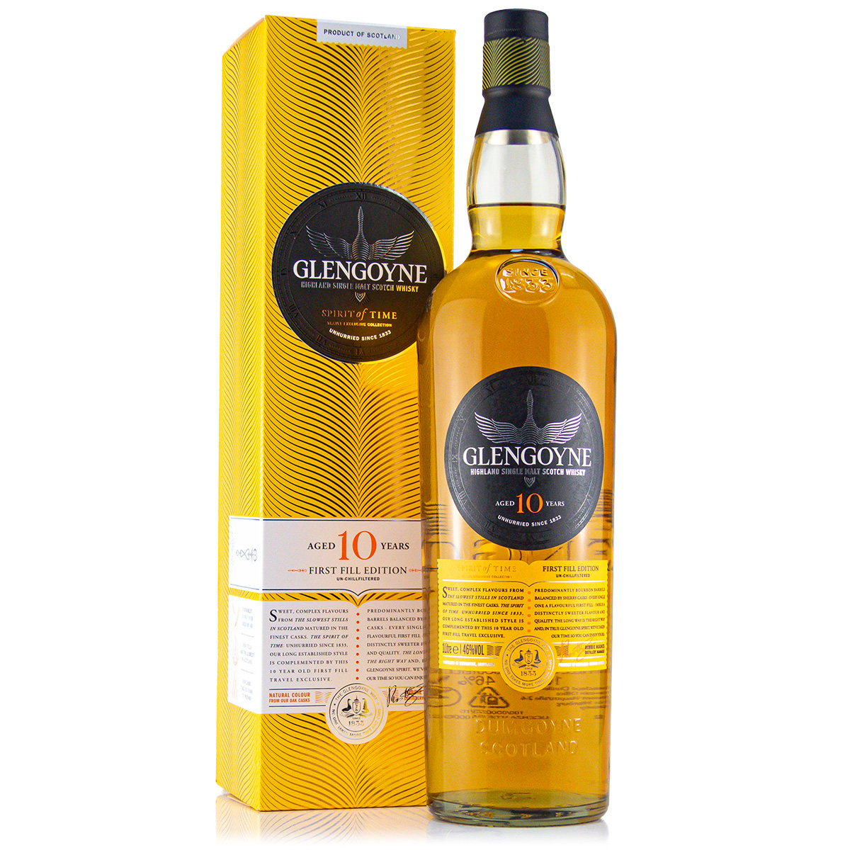 Glengoyne 10 Years First Fill Edition 46%vol. 1Liter