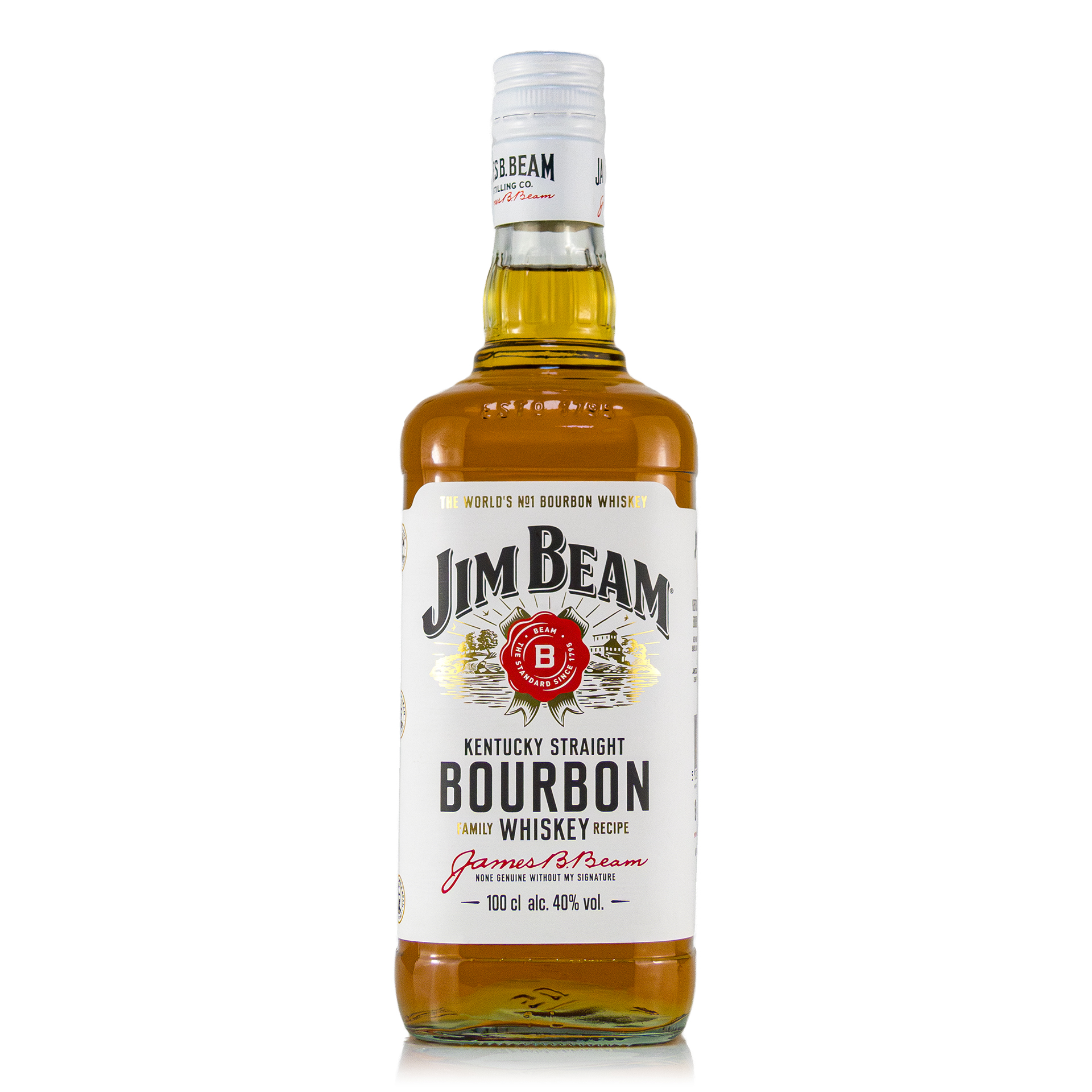 Jim Beam Bourbon 1 liter 40% vol. Jim Beam Bourbon 1 liter 40% vol.